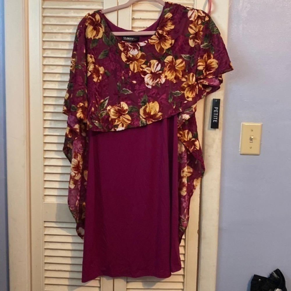 Glamour Nights Chiffon Overlay dress